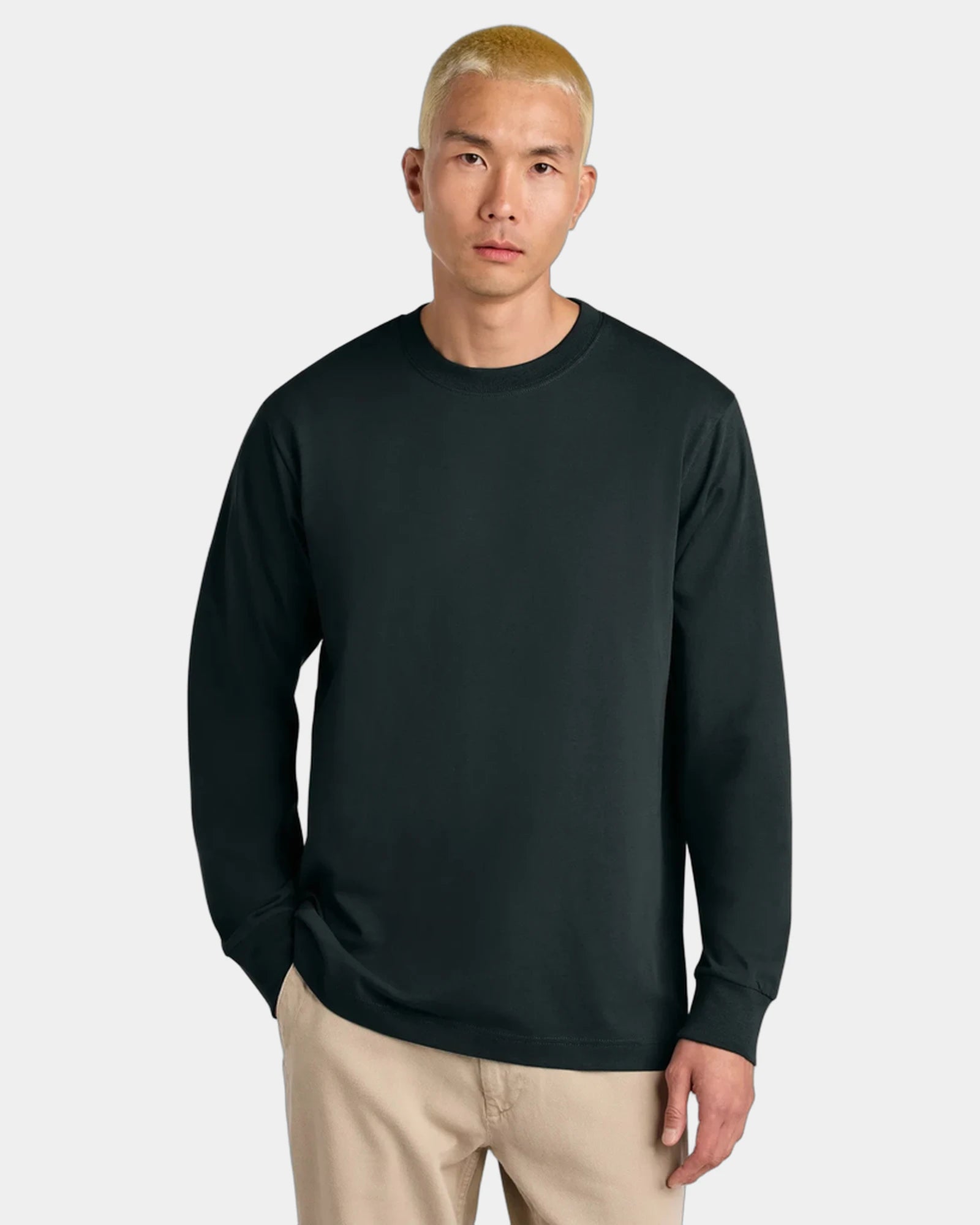 Custom organic cotton tee Stanley/Stella Freestyler LS - Black