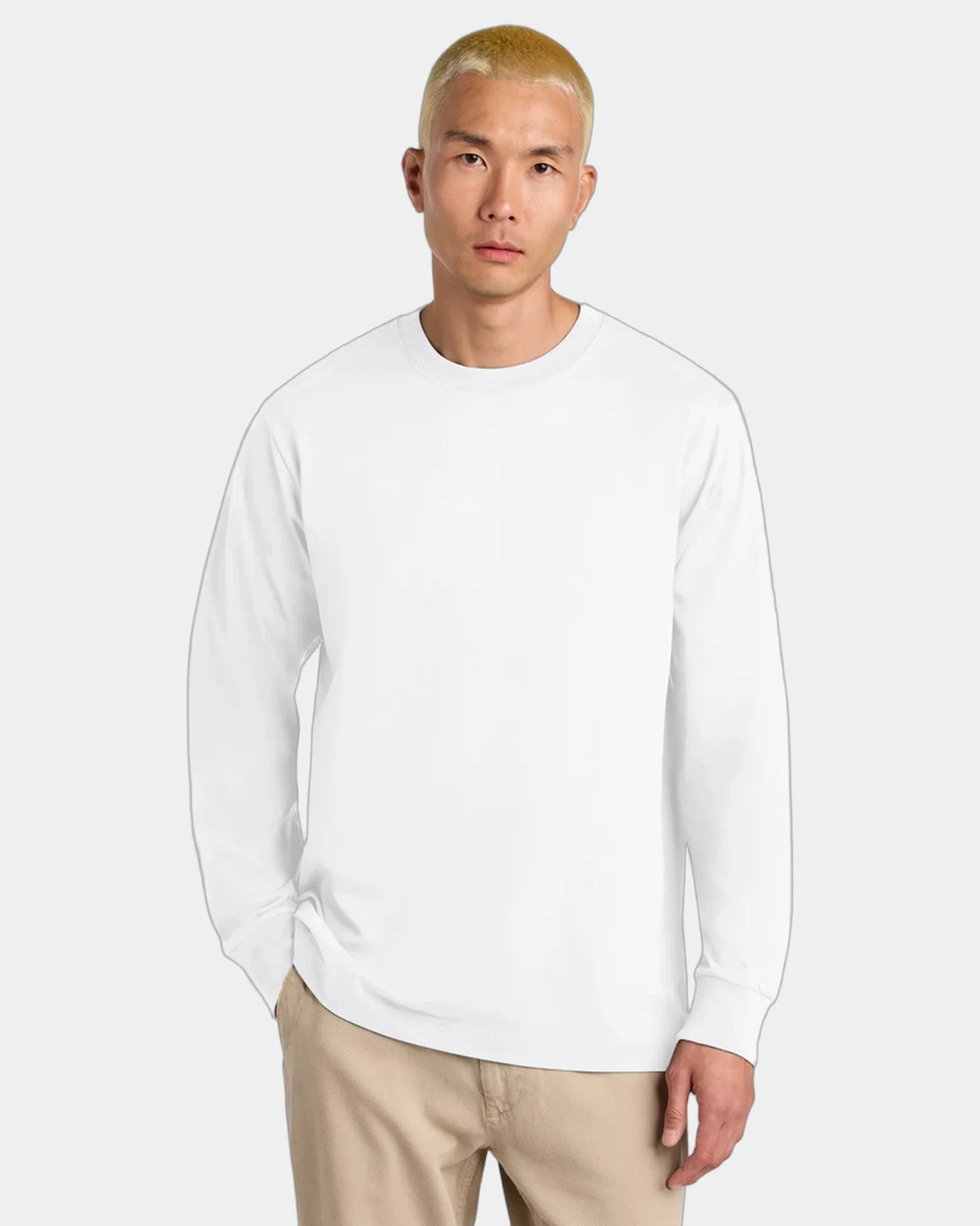 Custom organic cotton tee Stanley/Stella Freestyler LS - White
