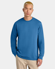Custom organic cotton tee Stanley/Stella Freestyler LS - Mindful Blue
