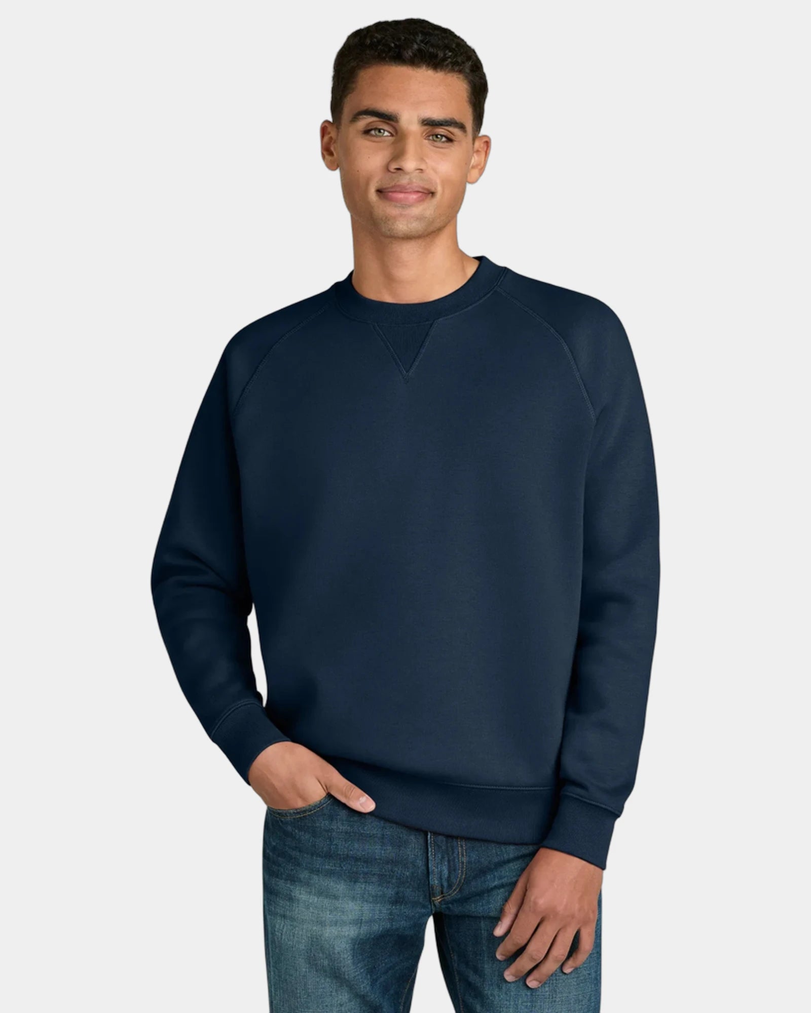 Custom organic cotton Stanley/Stella Knoxer sweatshirt - French Navy