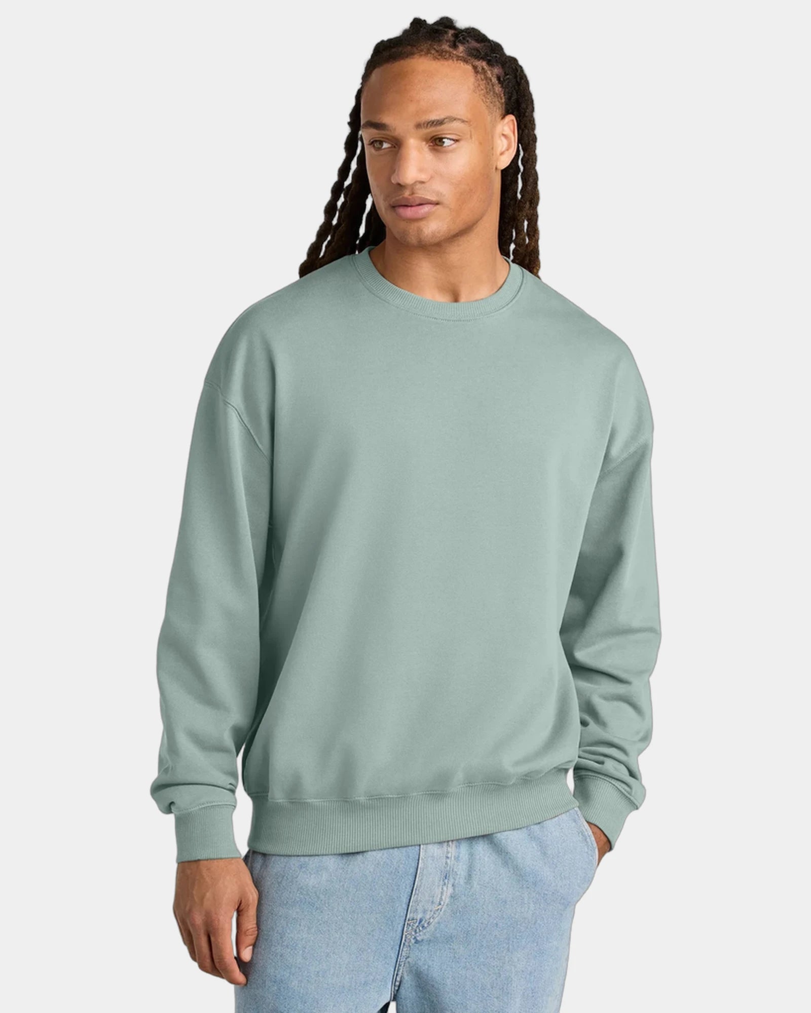 Custom organic cotton Stanley/Stella Ledger sweatshirt - Aloe
