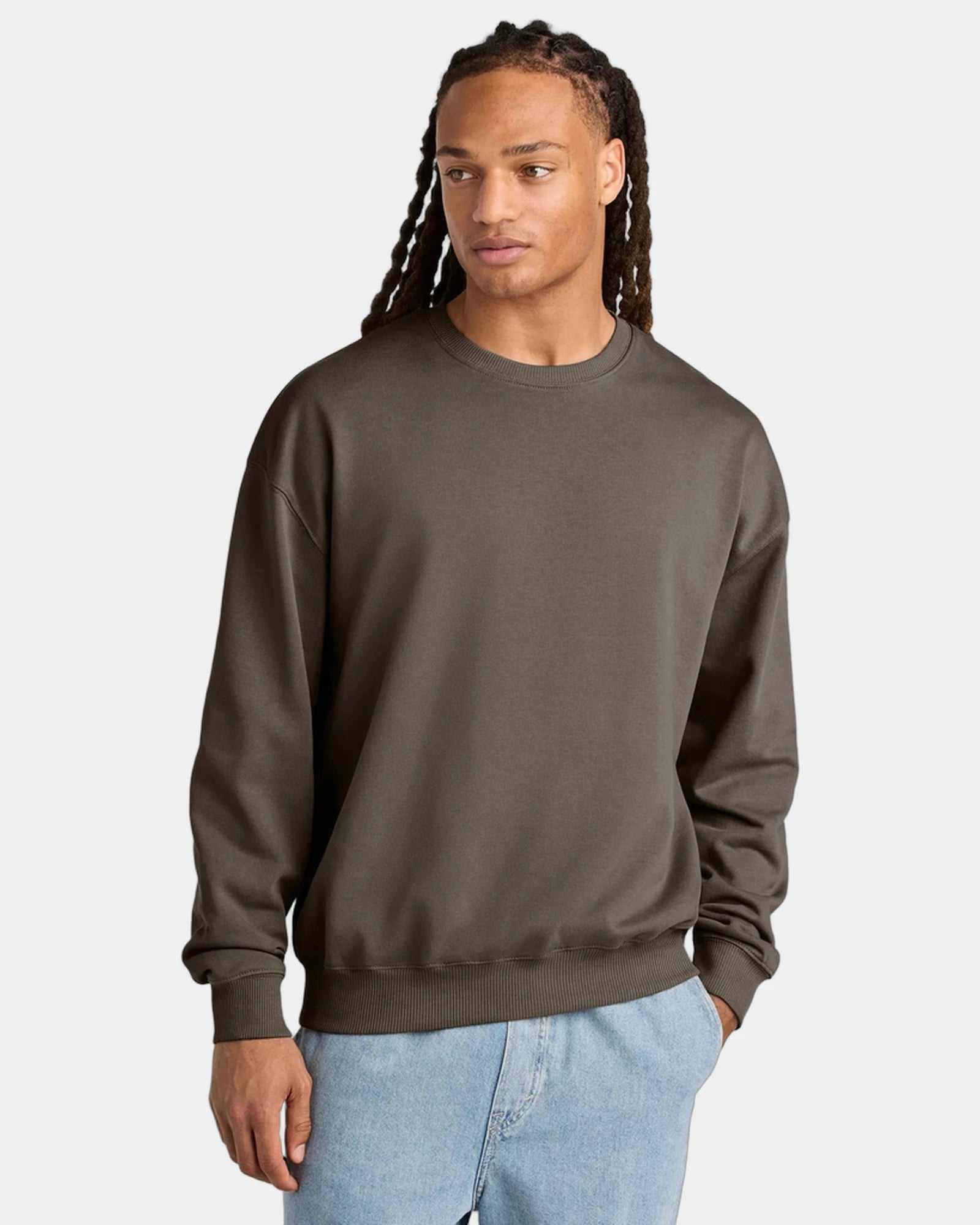 Custom organic cotton Stanley/Stella Ledger sweatshirt - Mocha