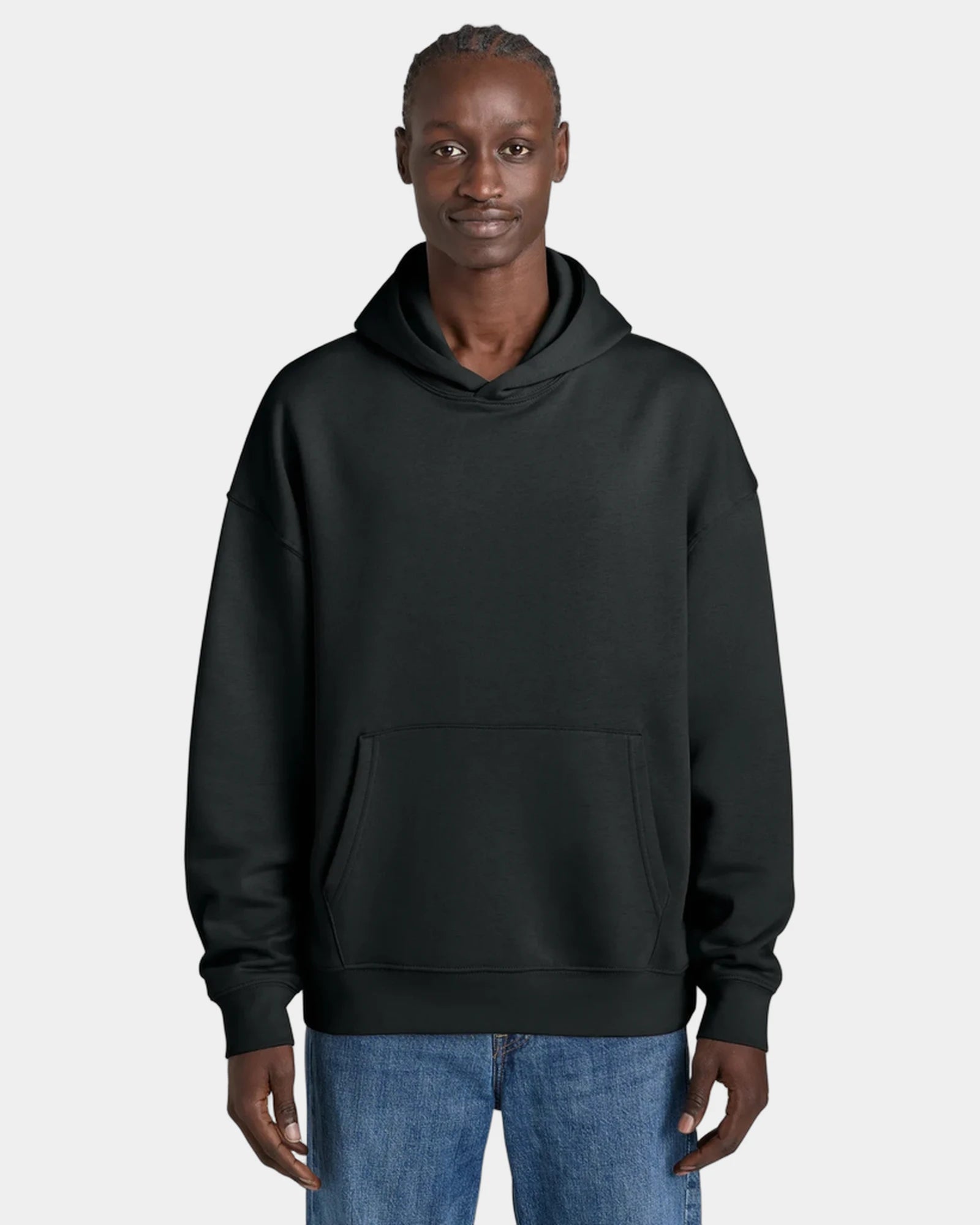 Custom organic cotton Stanley/Stella Chaser hoodie - Black
