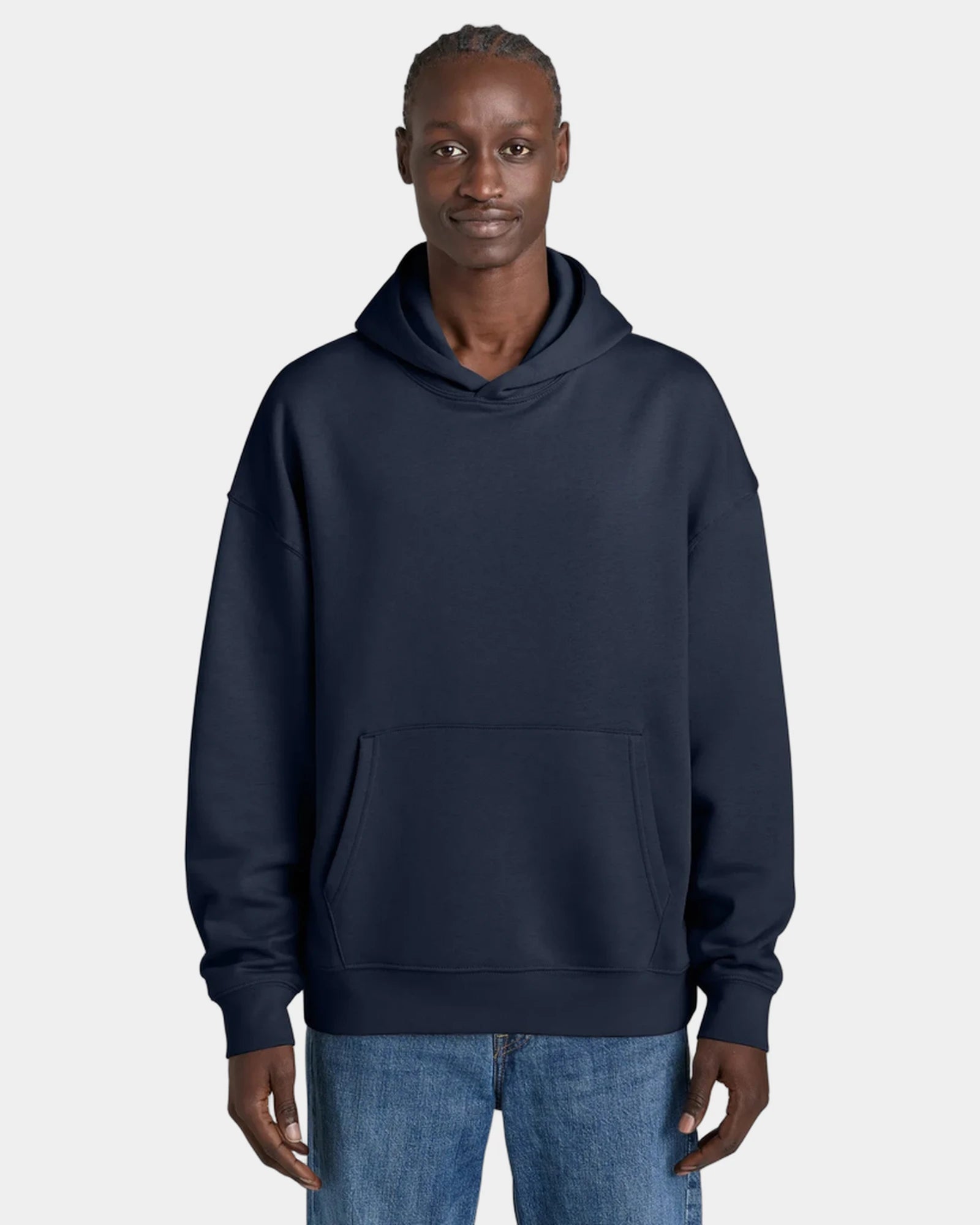 Custom organic cotton Stanley/Stella Chaser hoodie - French Navy