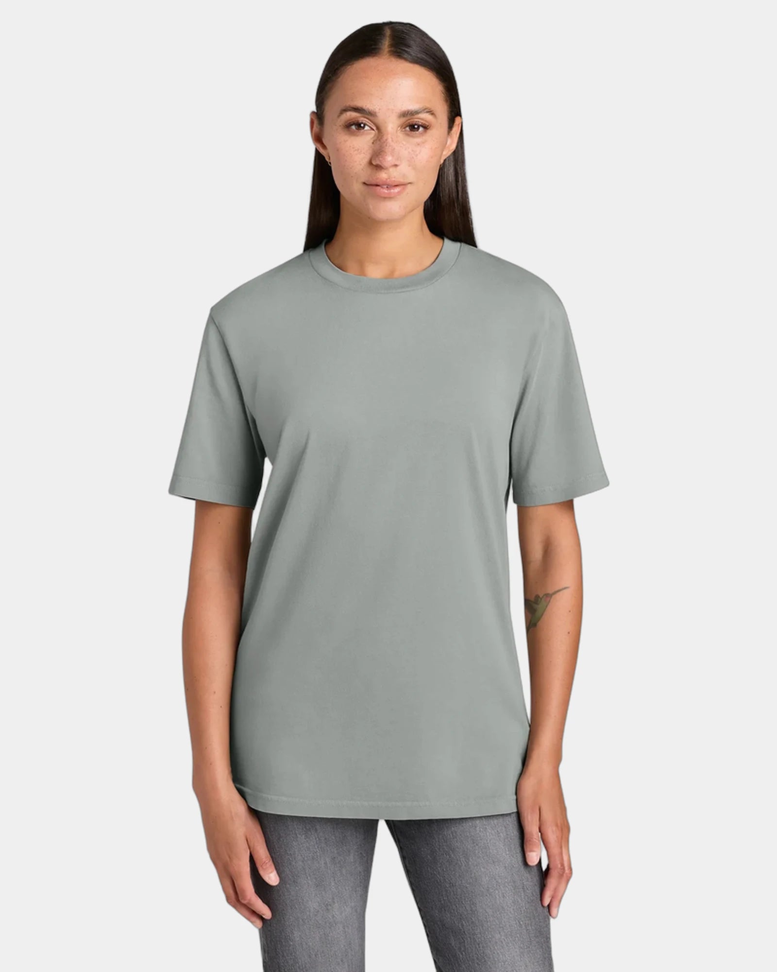Custom organic cotton Stanley/Stella Creator 2.0 tee - G. Dyed Misty Grey