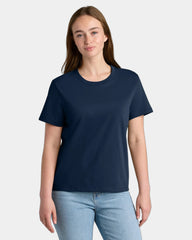 Custom organic cotton Stanley/Stella Muser women's tee - French Navy