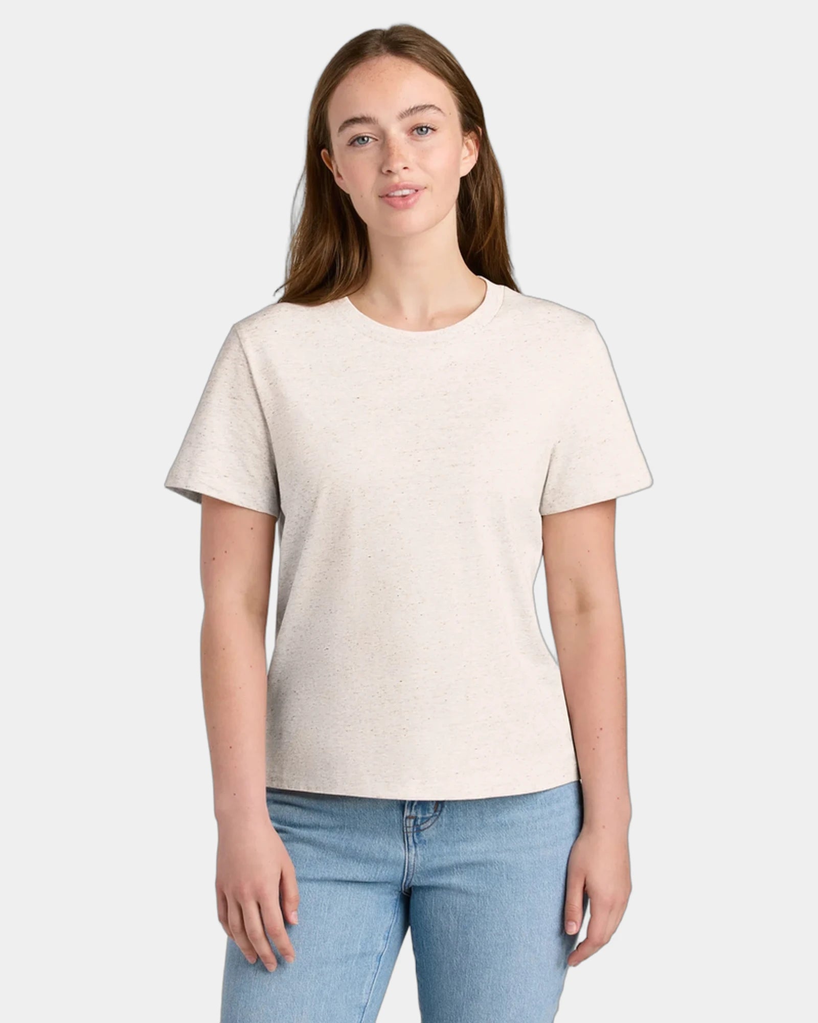 Custom organic cotton Stanley/Stella Muser women's tee - Eco Heather