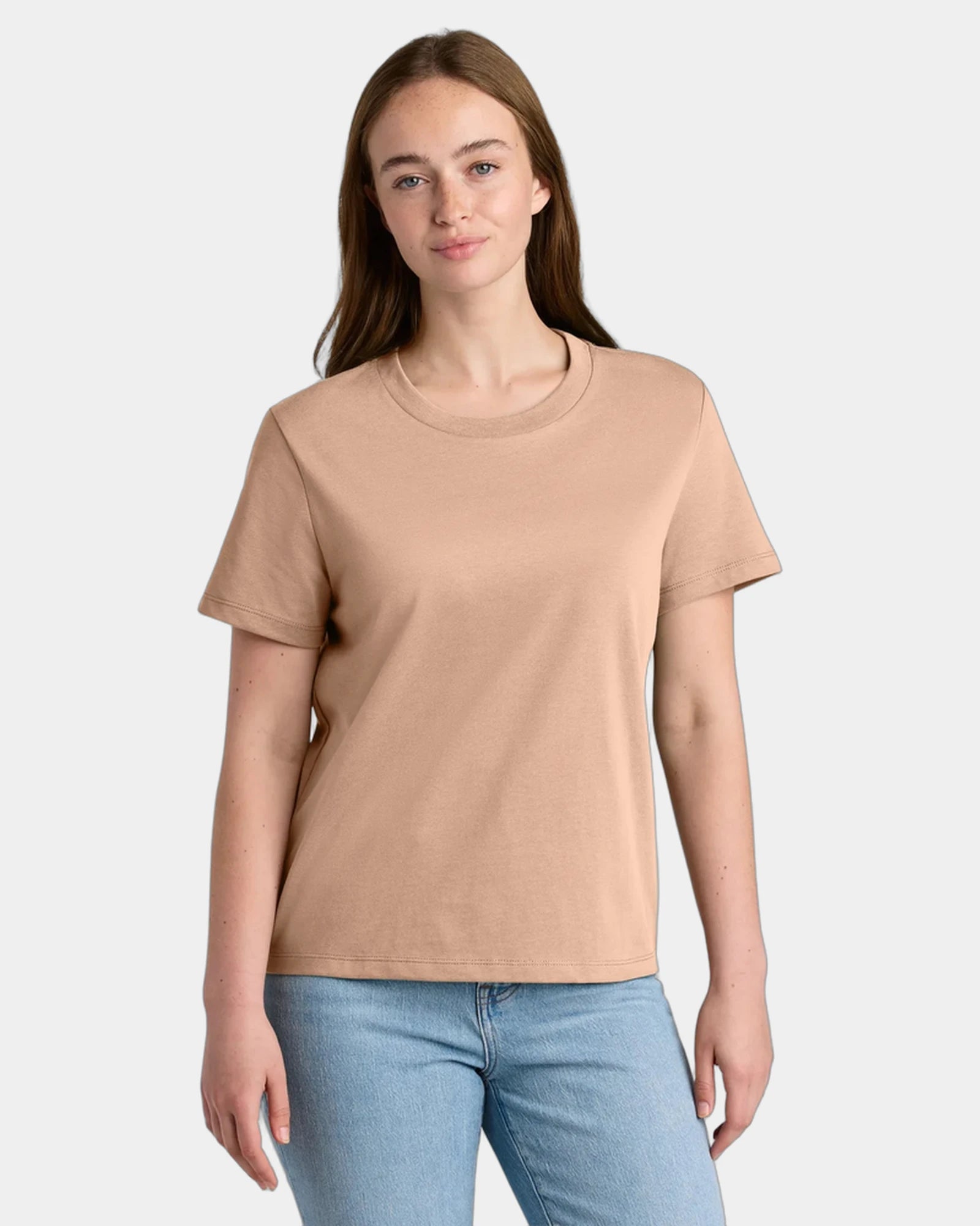 Custom organic cotton Stanley/Stella Muser women's tee - Fresh Peach