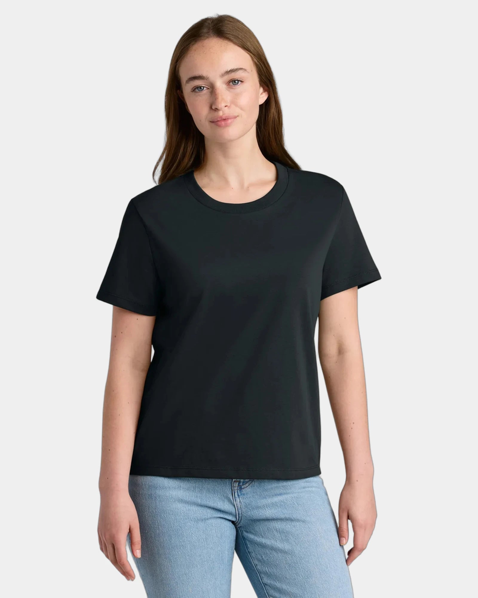 Custom organic cotton Stanley/Stella Muser women's tee - Black