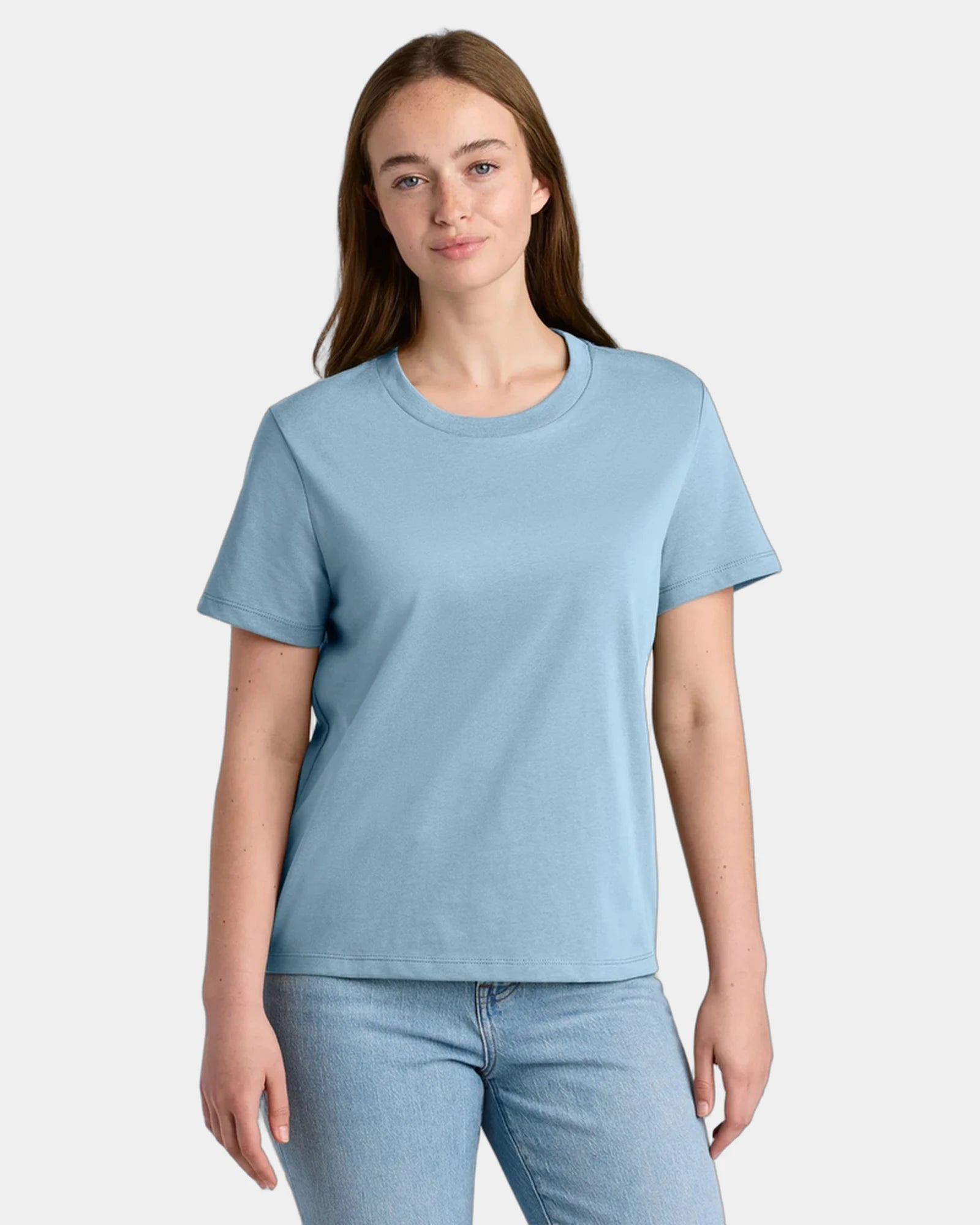 Custom organic cotton Stanley/Stella Muser women's tee - Blue Soul