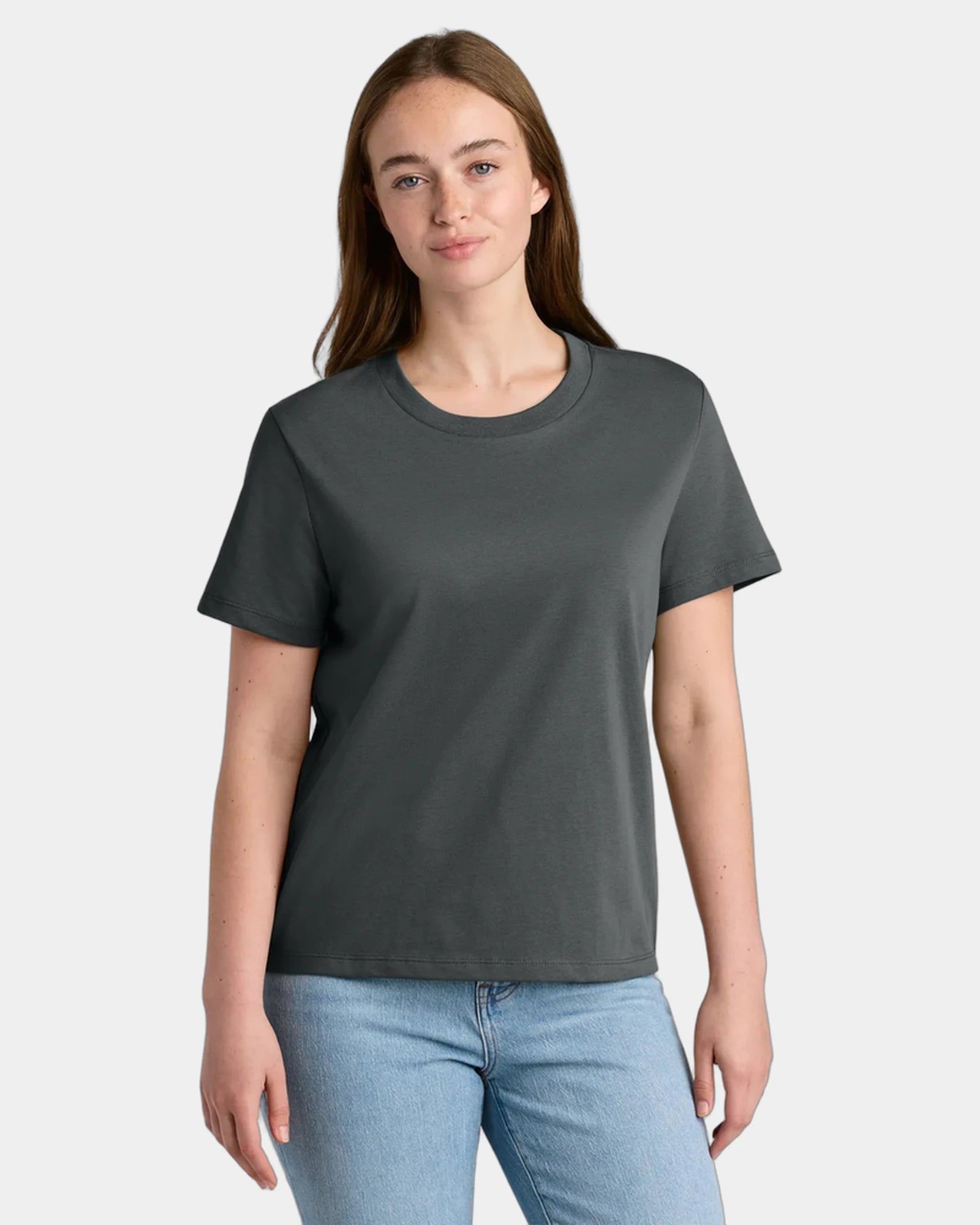 Custom organic cotton Stanley/Stella Muser women's tee - Anthracite