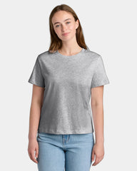 Custom organic cotton Stanley/Stella Muser women's tee - Heather Grey