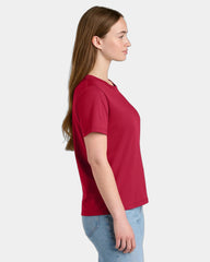 Custom organic cotton Stanley/Stella Muser women's tee - Red