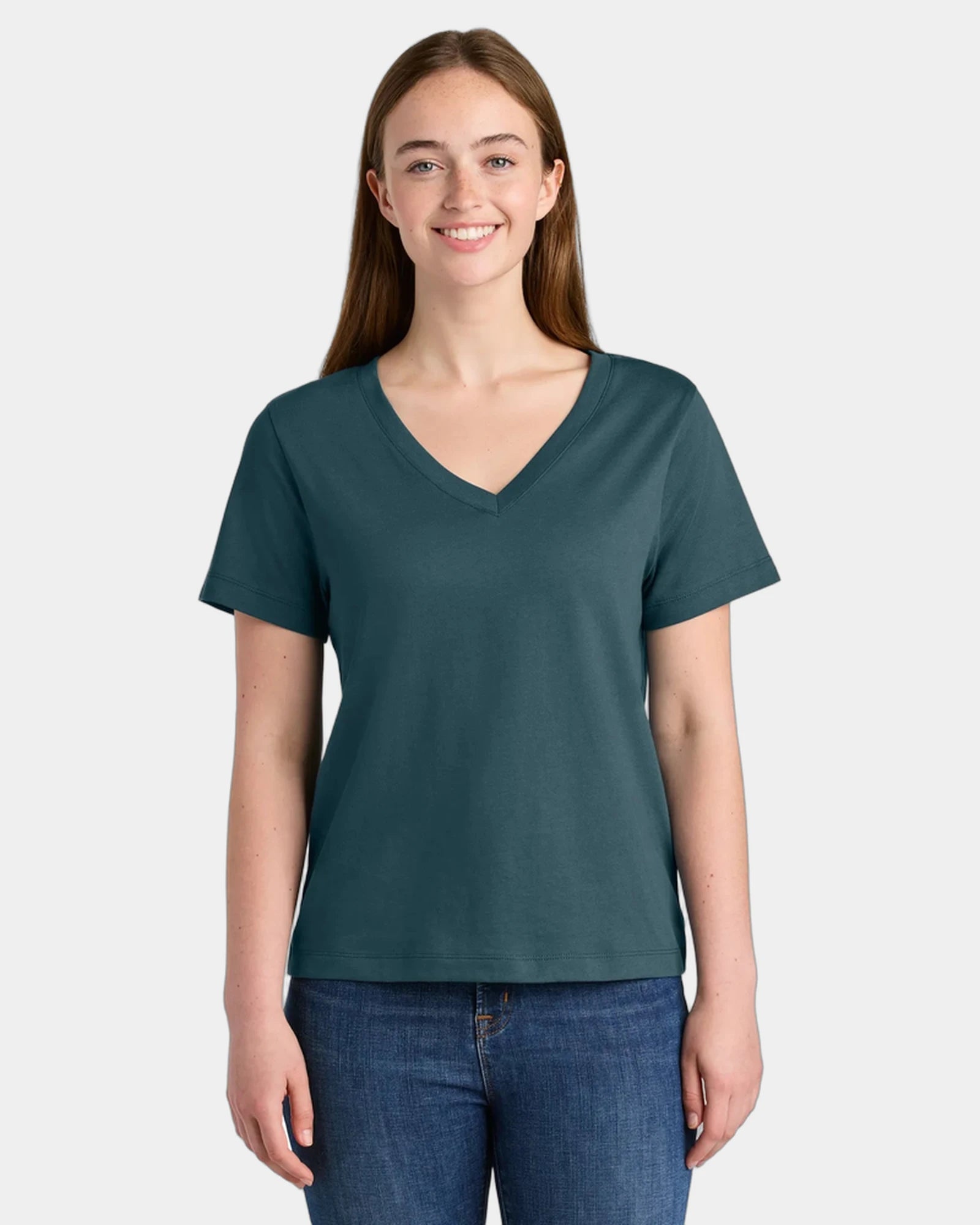 Custom organic cotton Stanley/Stella Isla V-Neck tee - Stargazer