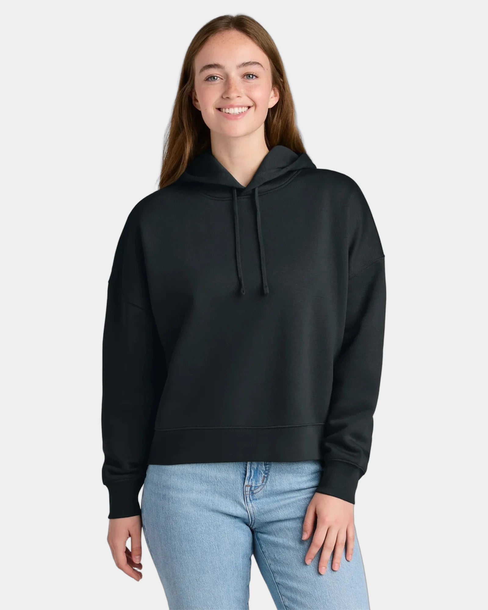 Custom organic cotton Stanley/Stella Nora hoodie - Black