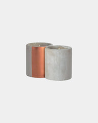 Custom engraved concrete candle for companies - 1