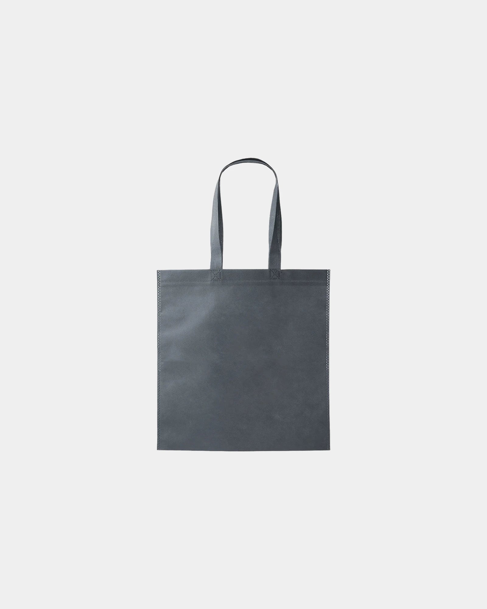 Custom non-woven tote bag 13.5" x 14.5" polypropylene - Gray