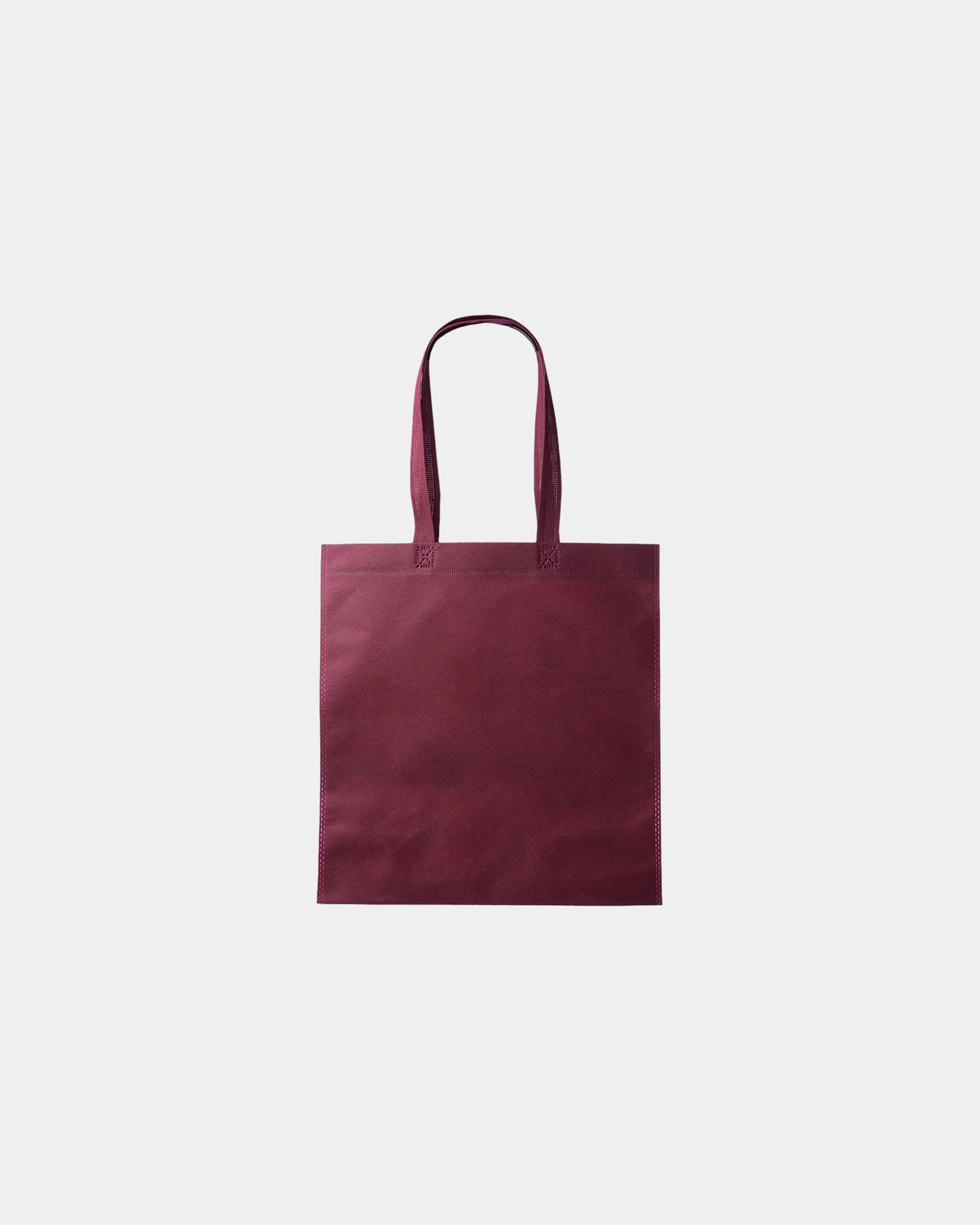 Custom non-woven tote bag 13.5" x 14.5" polypropylene - Burgundy