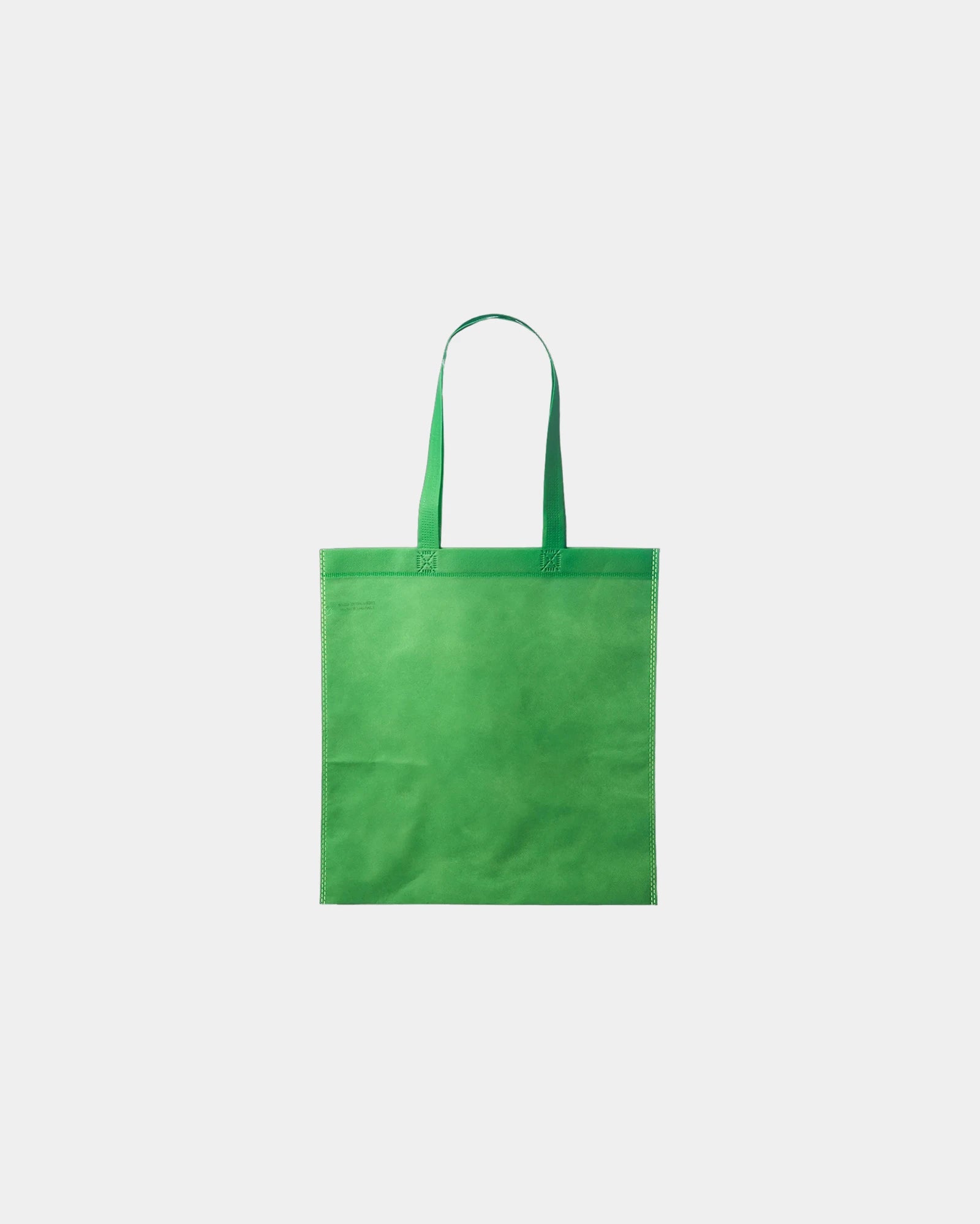 Custom non-woven tote bag 13.5" x 14.5" polypropylene - Lime Green