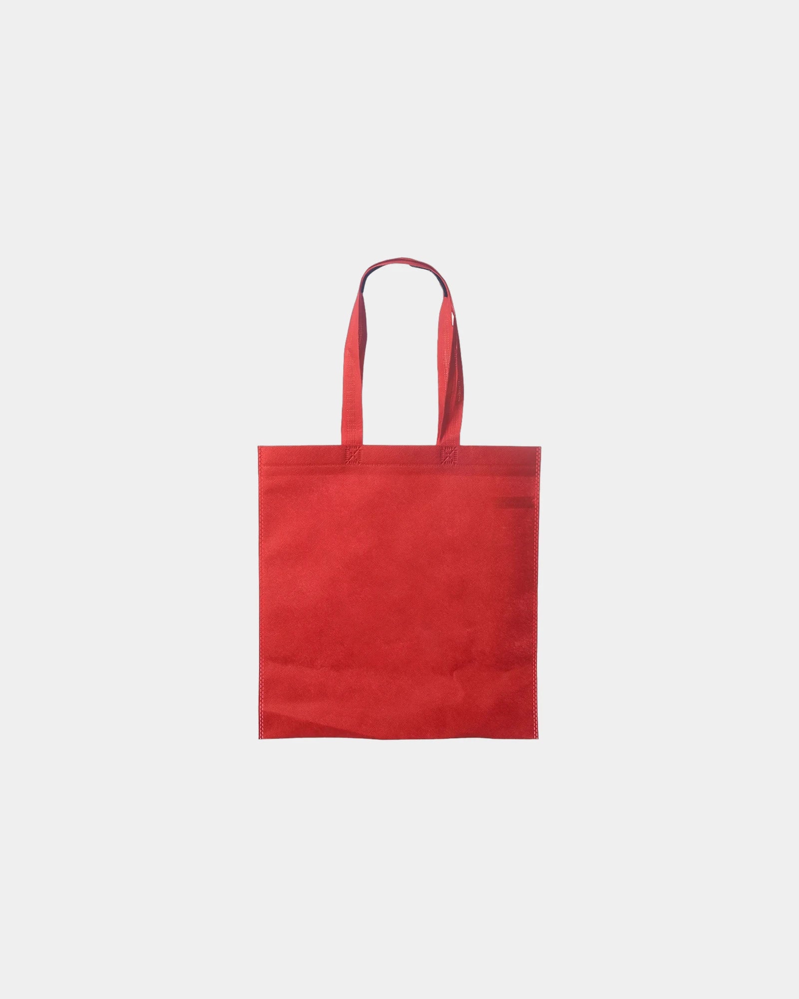 Custom non-woven tote bag 13.5" x 14.5" polypropylene - Red