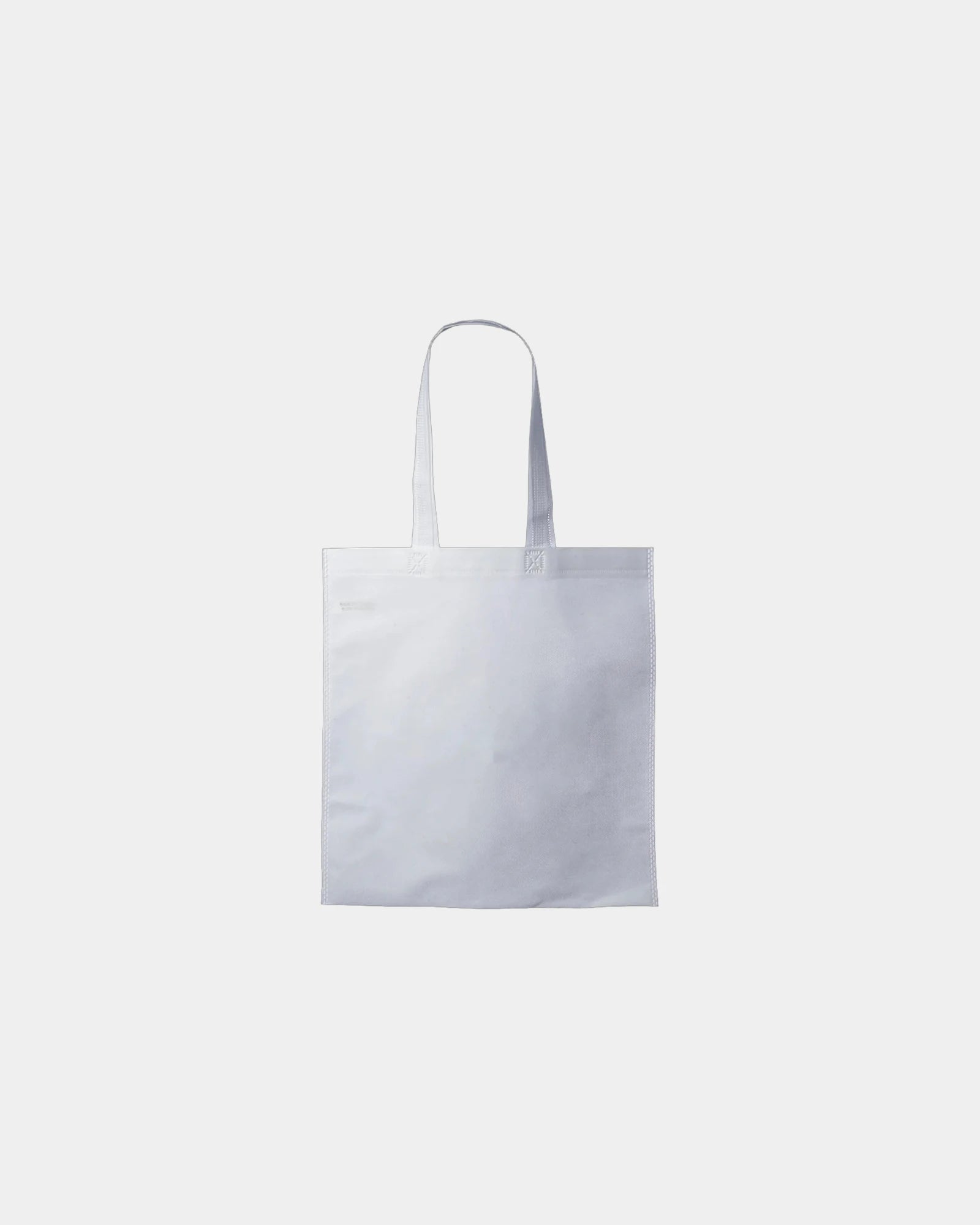 Custom non-woven tote bag 13.5" x 14.5" polypropylene - White