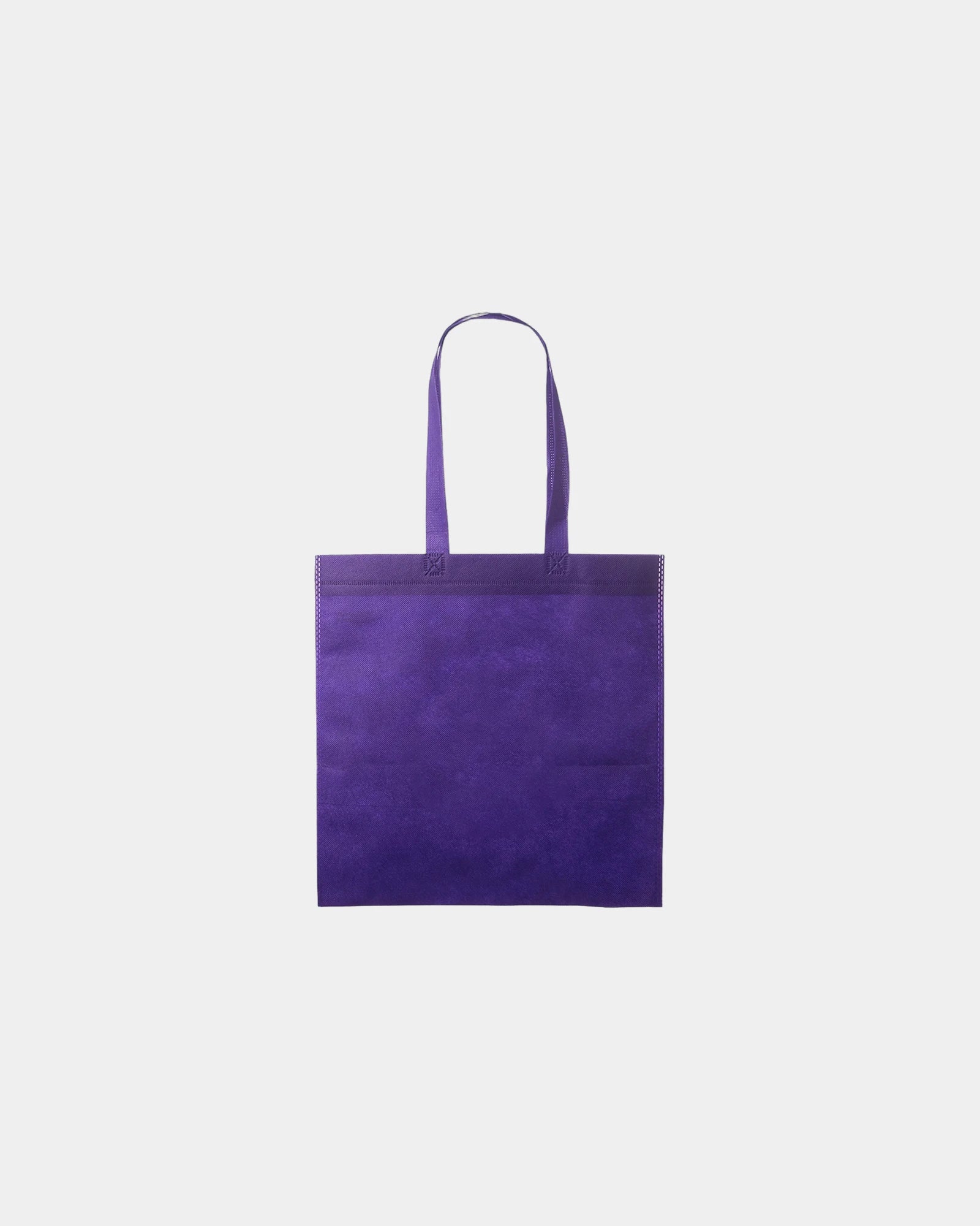Custom non-woven tote bag 13.5" x 14.5" polypropylene - Purple
