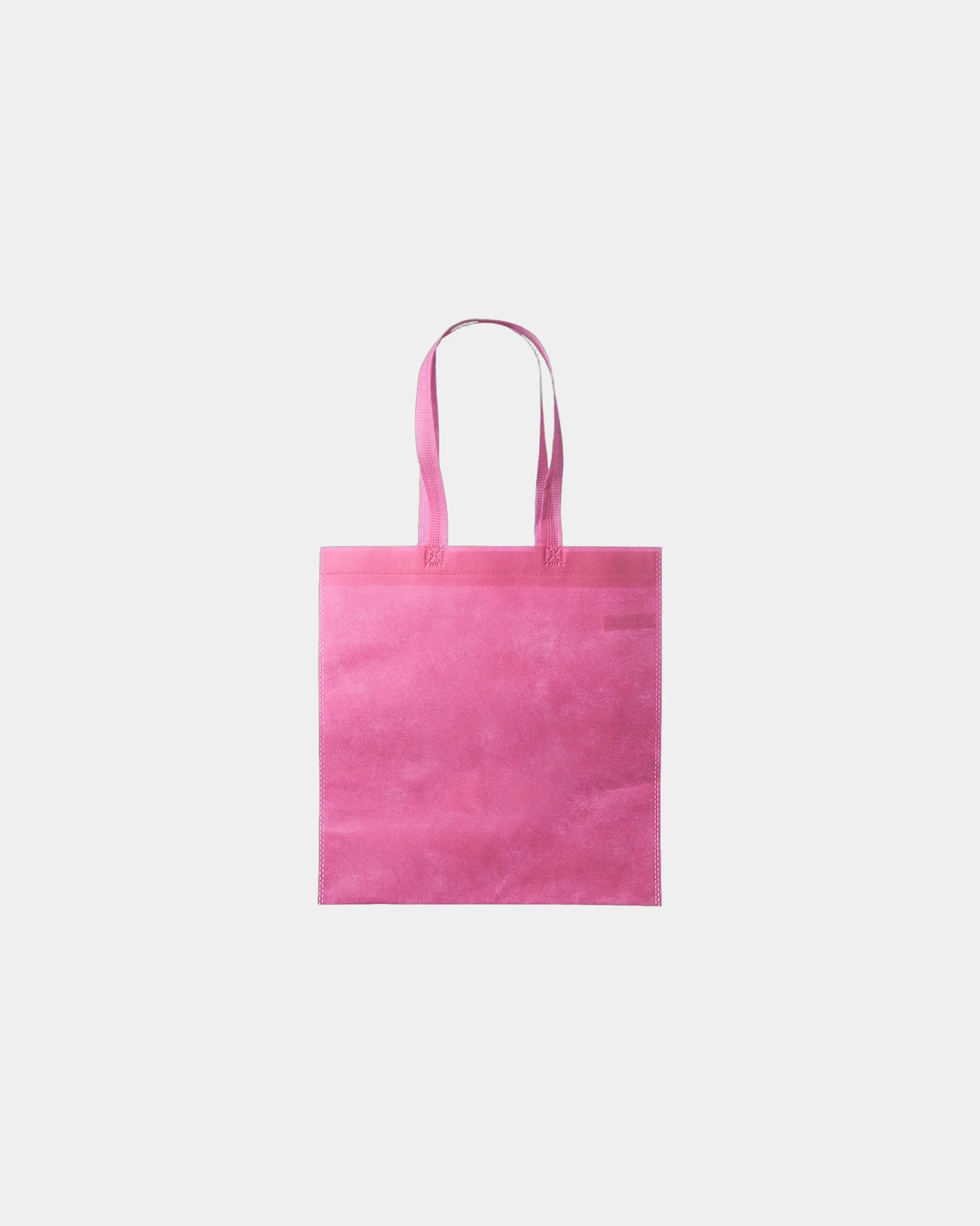 Custom non-woven tote bag 13.5" x 14.5" polypropylene - Pink