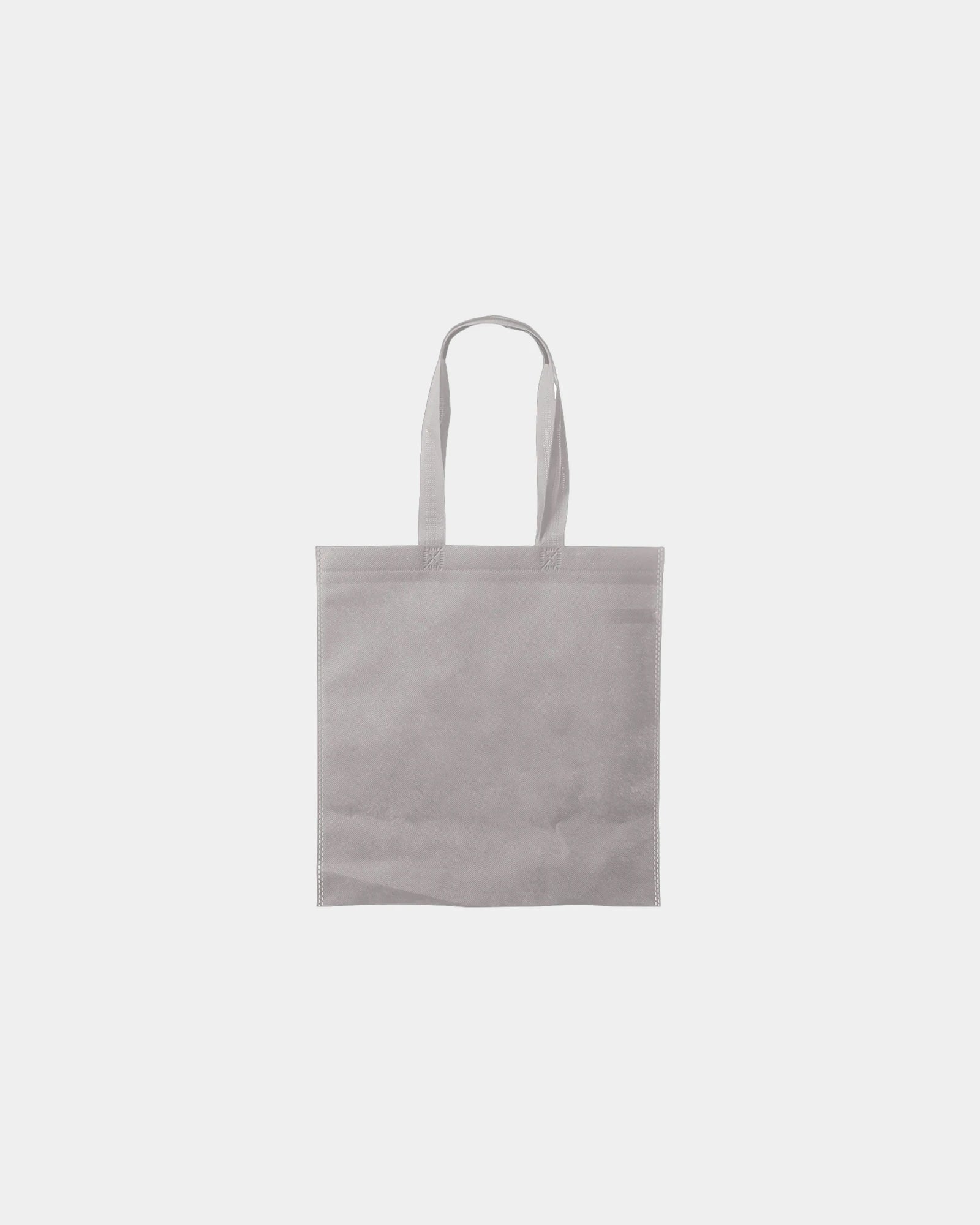Custom non-woven tote bag 13.5" x 14.5" polypropylene - Light Gray