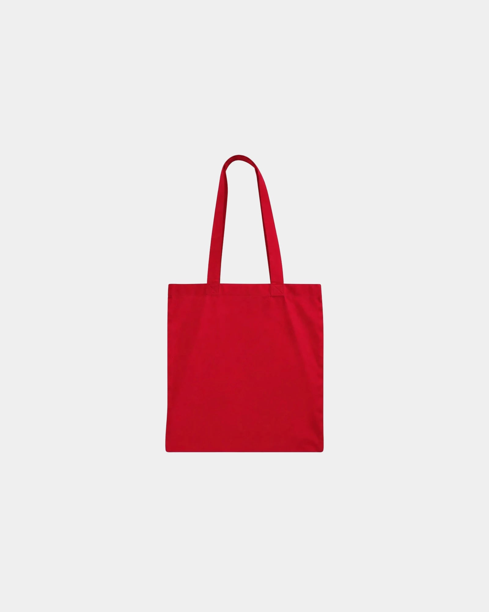 Custom cotton canvas tote bag 15" x 16" 7 oz - Red