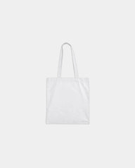 Custom cotton canvas tote bag 15" x 16" 7 oz - White