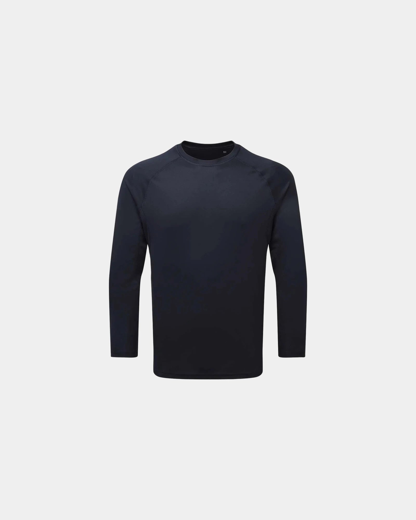 Custom recycled long sleeve tech t-shirt unisex - French Navy