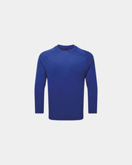 Custom recycled long sleeve tech t-shirt unisex - Royal