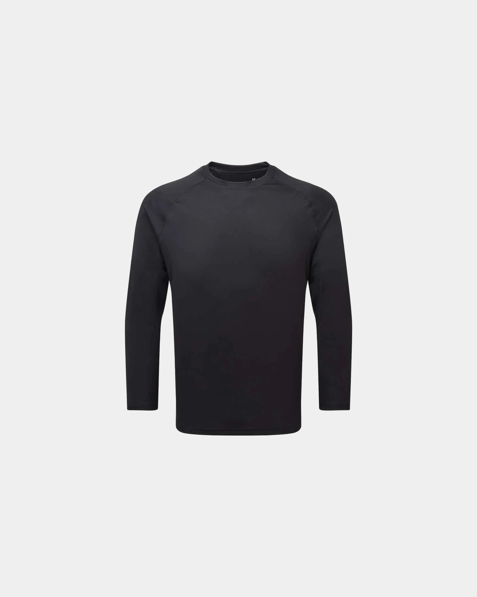 Custom recycled long sleeve tech t-shirt unisex - Black