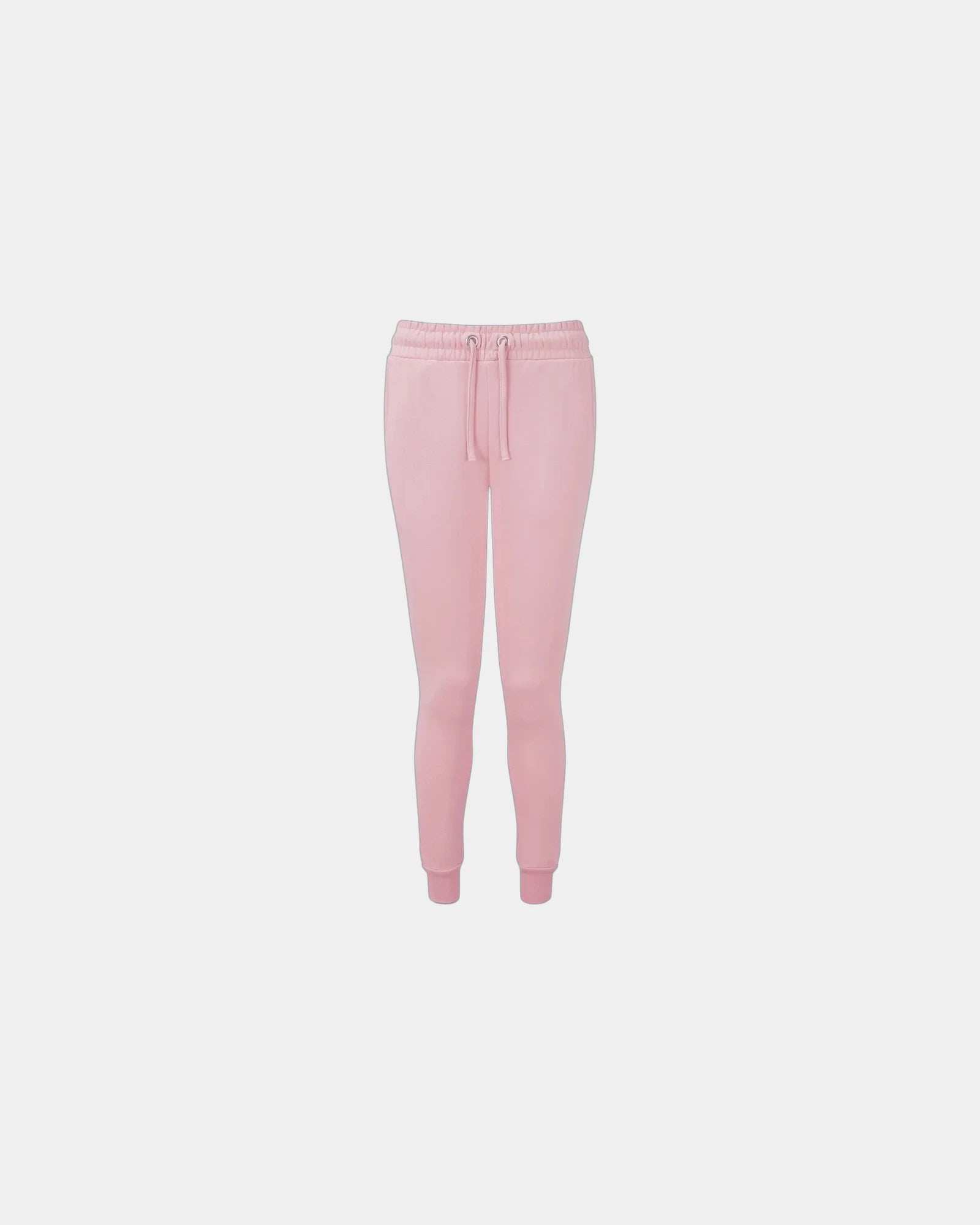 Custom recycled slim-fit women's joggers with side pockets - Light Pink