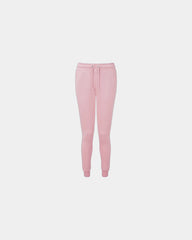 Custom recycled slim-fit women's joggers with side pockets - Light Pink