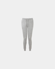 Custom recycled slim-fit women's joggers with side pockets - Heather Grey