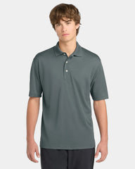 Custom tall polyester mesh Dri-Mesh polo shirt - Steel