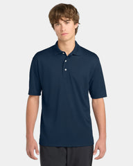 Custom tall polyester mesh Dri-Mesh polo shirt - Navy