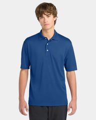 Custom tall polyester mesh Dri-Mesh polo shirt - Royal