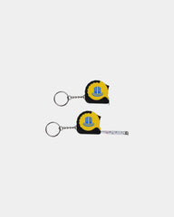 Custom tape measure keychain with 3.25-ft ruler - Yellow