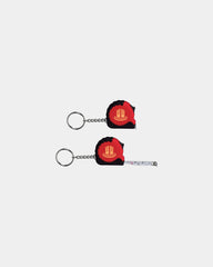 Custom tape measure keychain with 3.25-ft ruler - Red