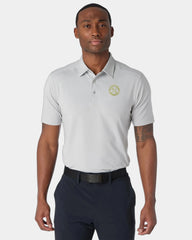 Custom stretch moisture-wicking men's tech polo shirt - Ash Gray (954)