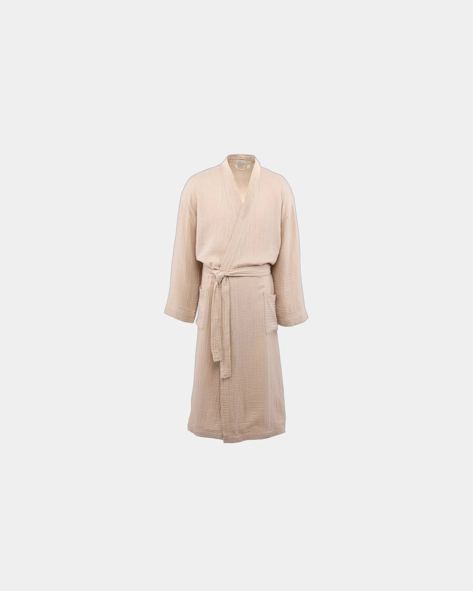 Custom cotton robe for unisex team gifting - Stone (135)
