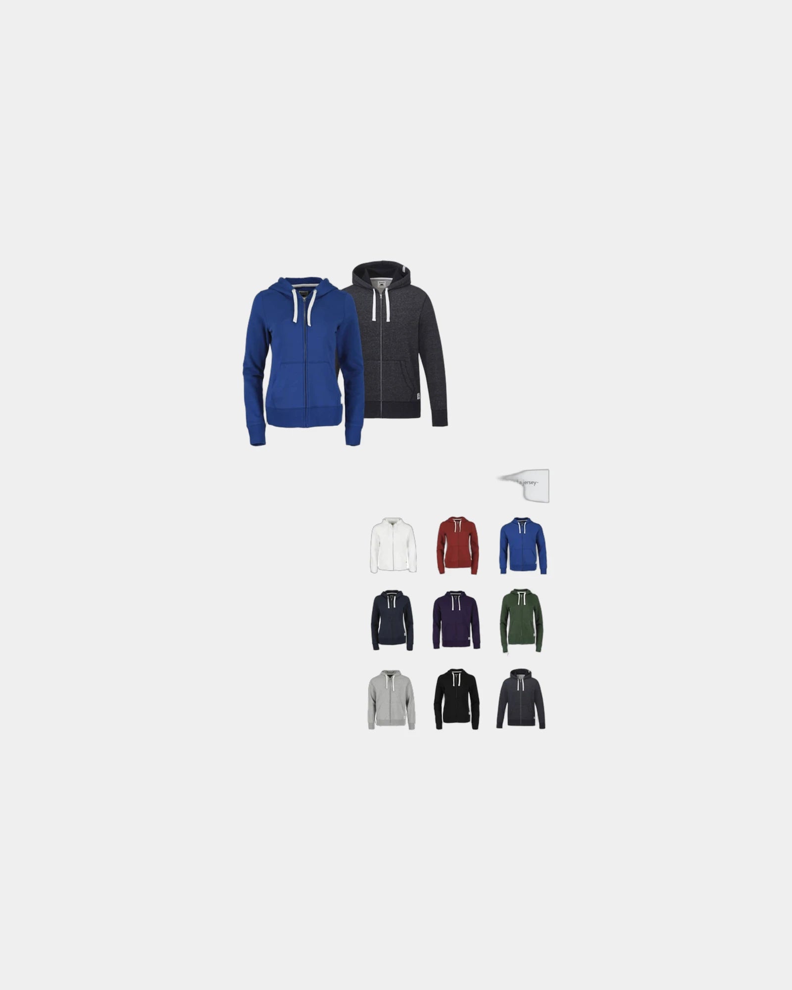 Custom sueded fleece full-zip hoody for men - 7