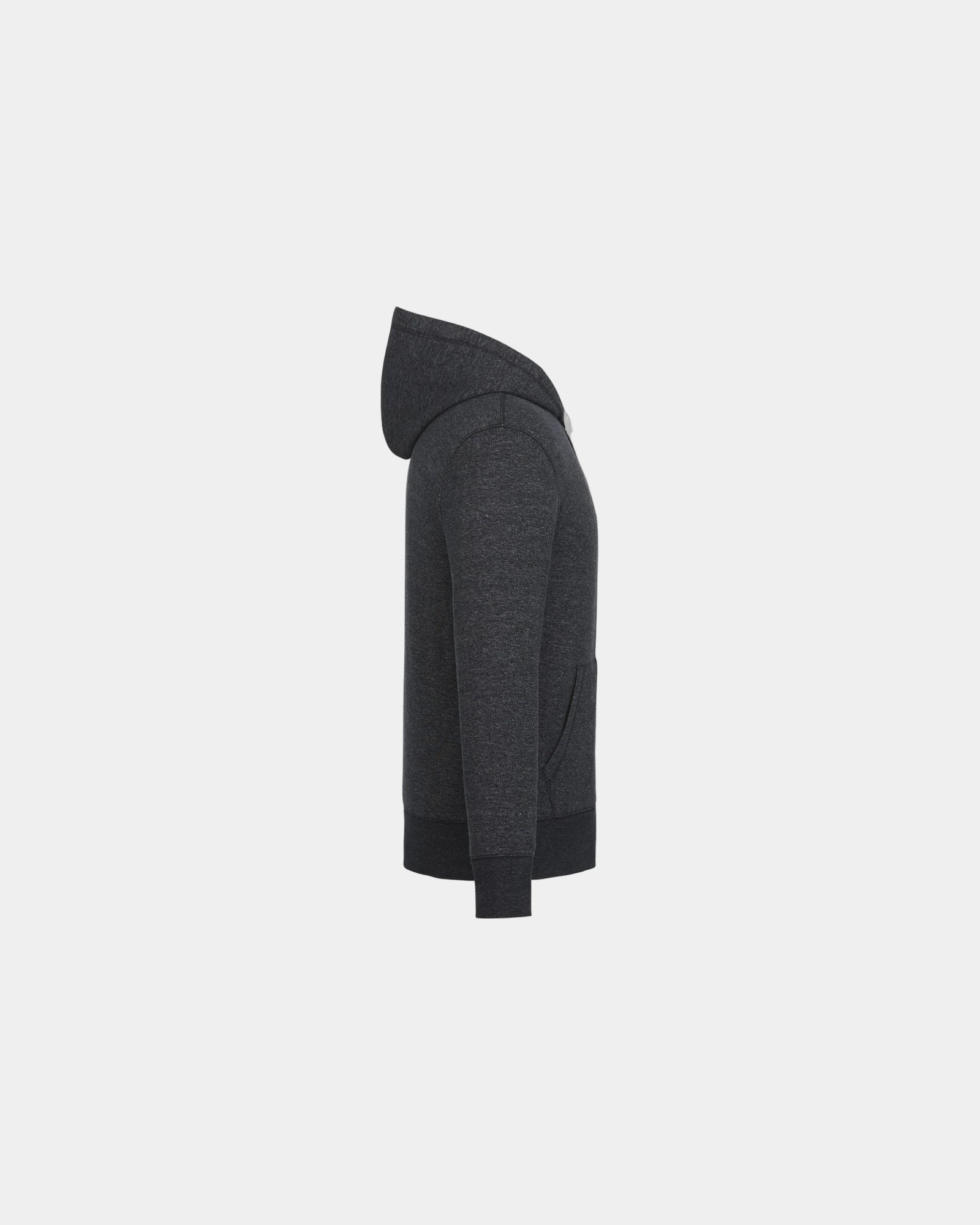 Custom sueded fleece full-zip hoody for men - 5