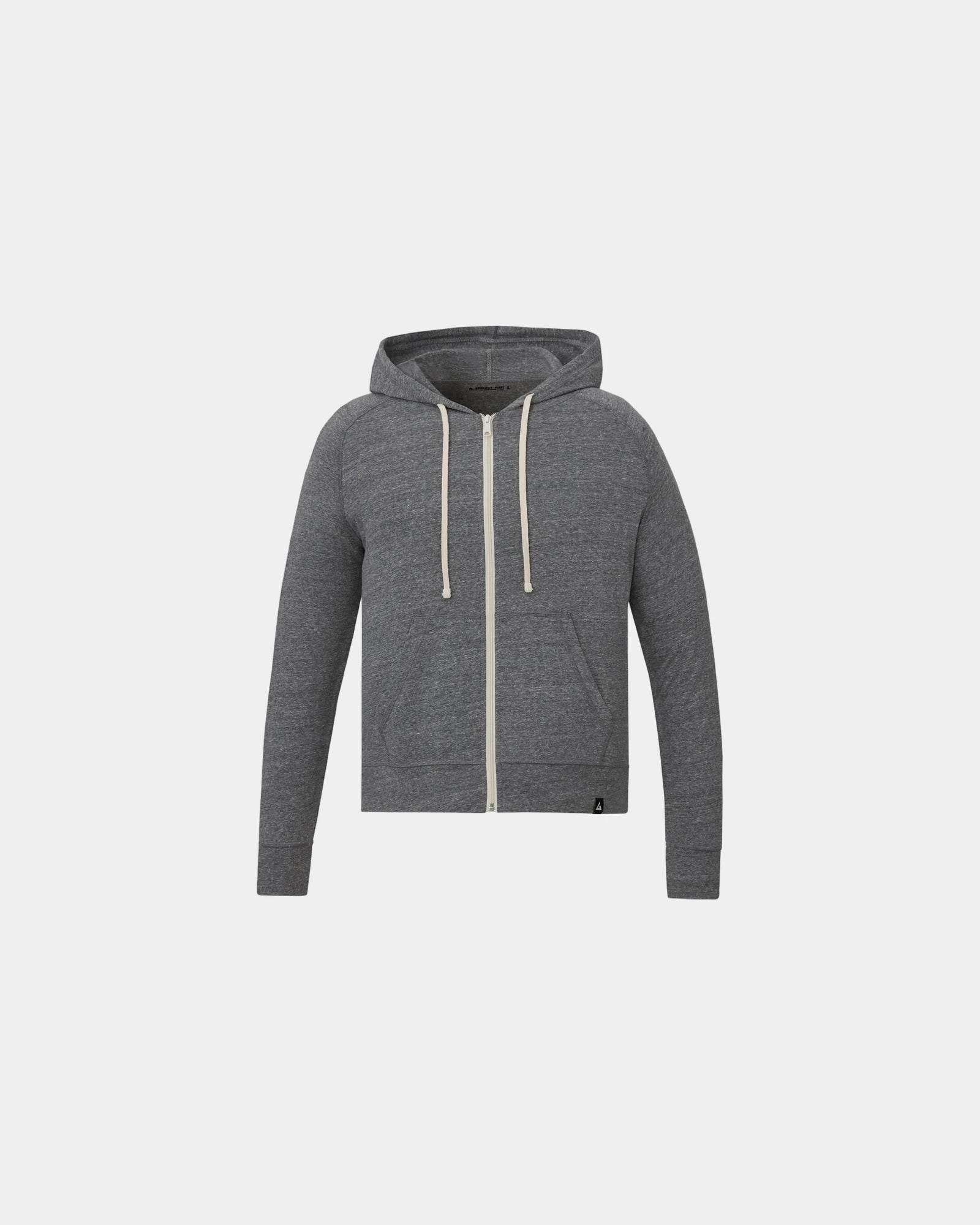 Custom lightweight tri-blend full-zip jacket for men - Grey Ink Heather (899)