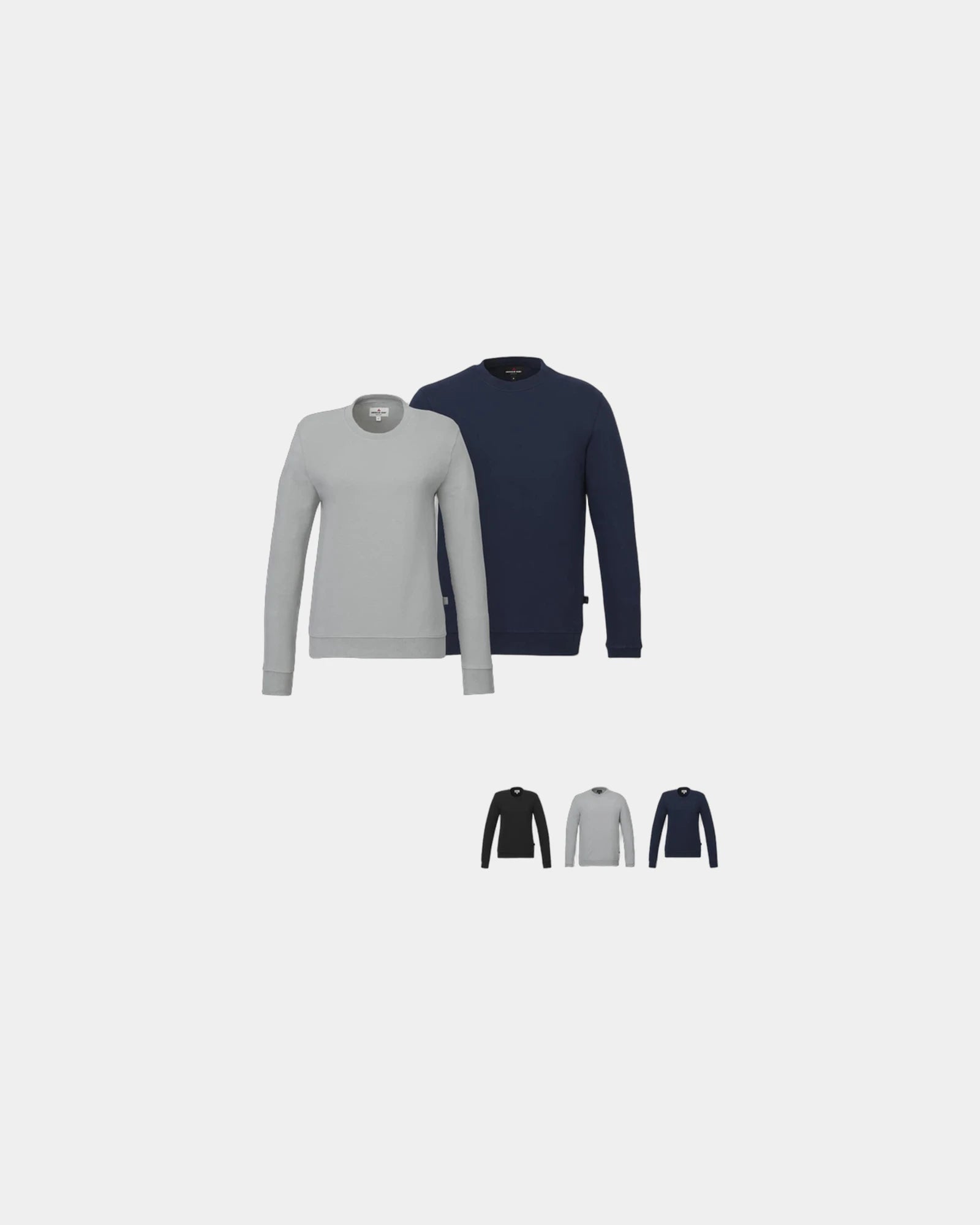 Custom cotton French terry men's crew sweatshirt - 14