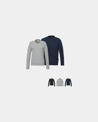 Custom cotton French terry men's crew sweatshirt - 14