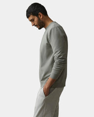 Custom cotton French terry men's crew sweatshirt - 6