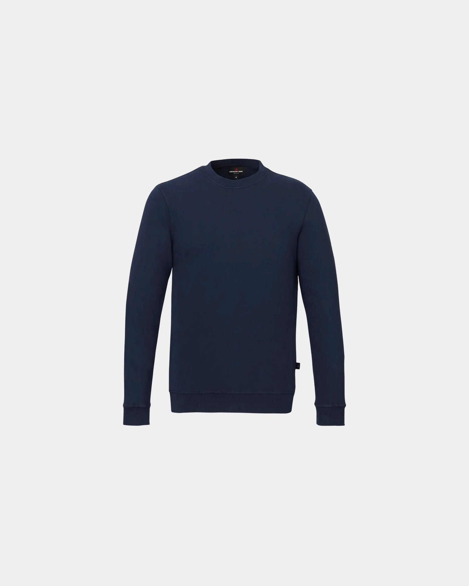 Custom cotton French terry men's crew sweatshirt - Polo Blue (570)